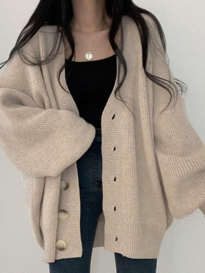 Alouetta | Women's Oversized Button-Down Winter Cardigan