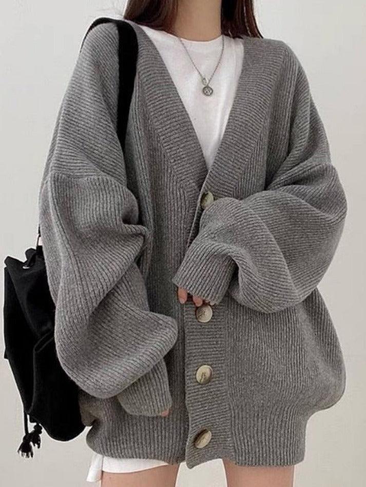 Alouetta | Women's Oversized Button-Down Winter Cardigan