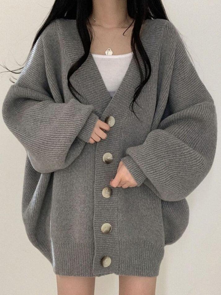 Alouetta | Women's Oversized Button-Down Winter Cardigan