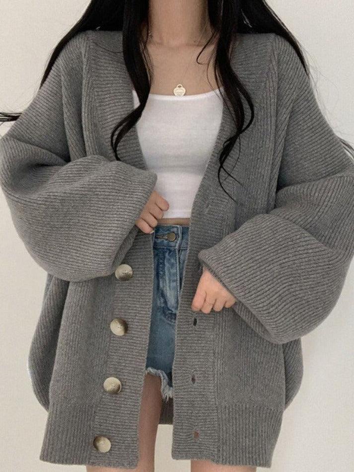 Alouetta | Women's Oversized Button-Down Winter Cardigan