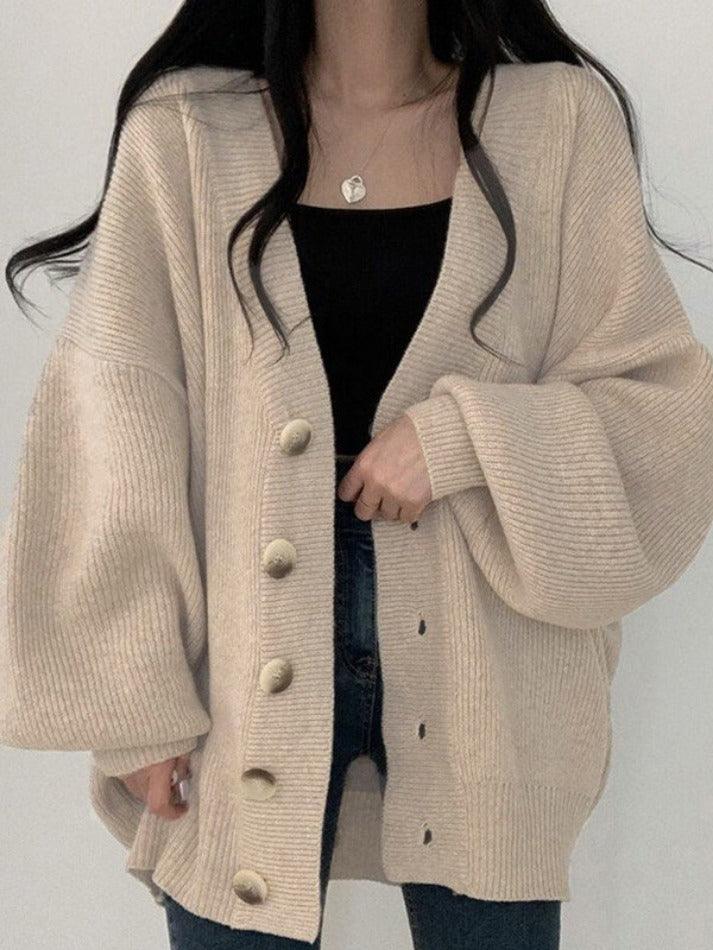 Alouetta | Women's Oversized Button-Down Winter Cardigan