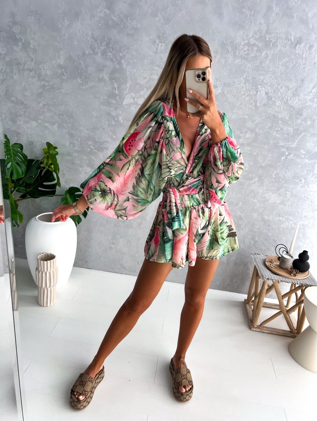Aurora | Women's Chic Flowy Two-Piece Shorts and Blouse Summer Set