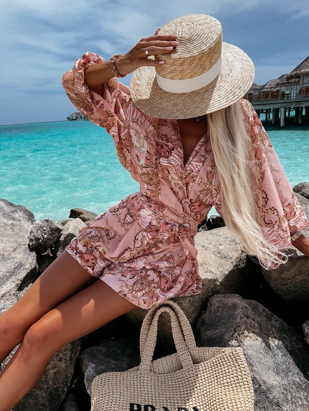 Aurora | Women's Chic Flowy Two-Piece Shorts and Blouse Summer Set