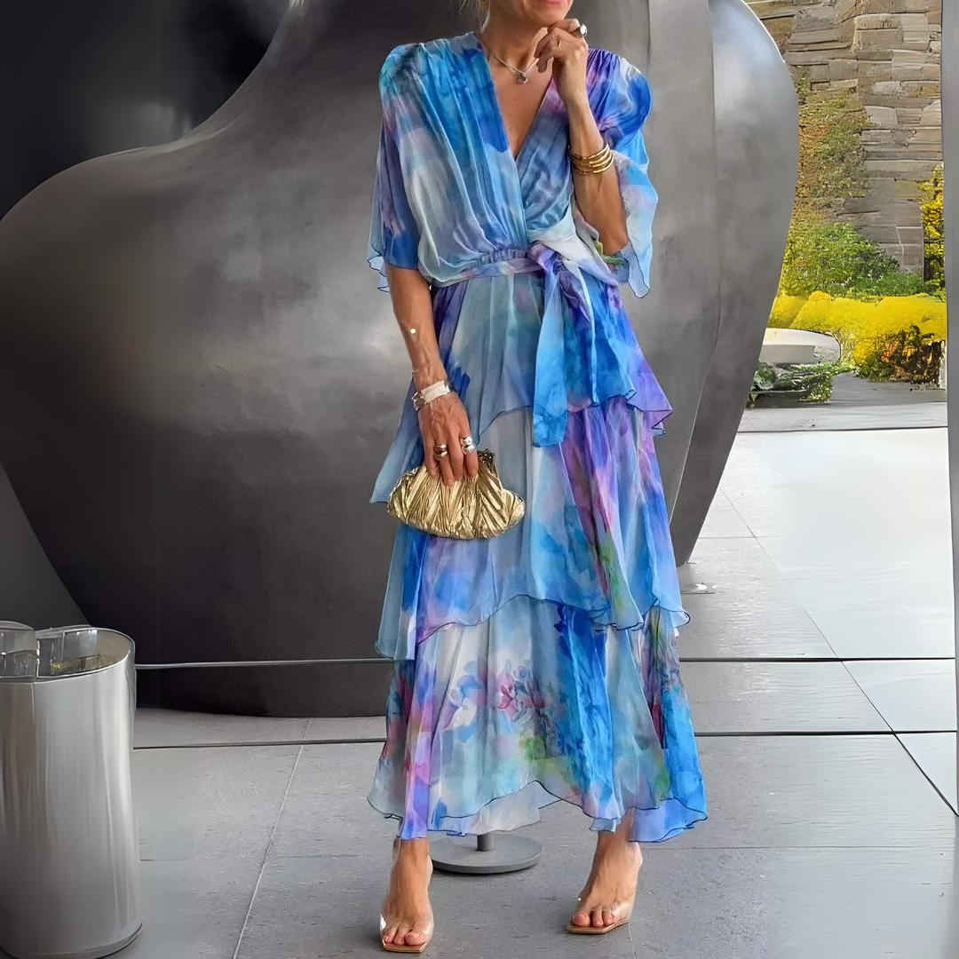 Marie | Chic V-Neck Dress Perfect for Every Occasion