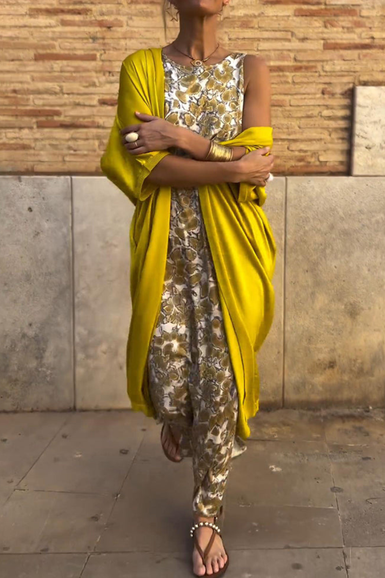 Lesley | Elegant Maxi Dress with Matching Cardigan