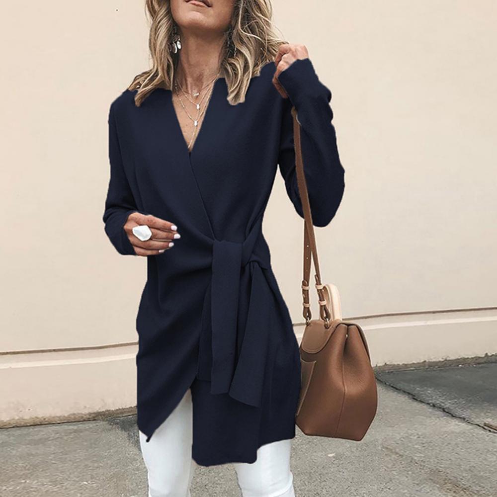 Almira | Women's Wrap Tie Waist Sweater