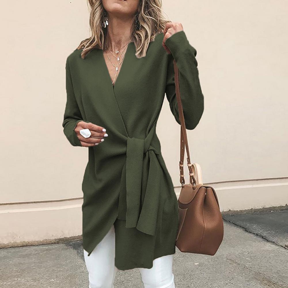 Almira | Women's Wrap Tie Waist Sweater