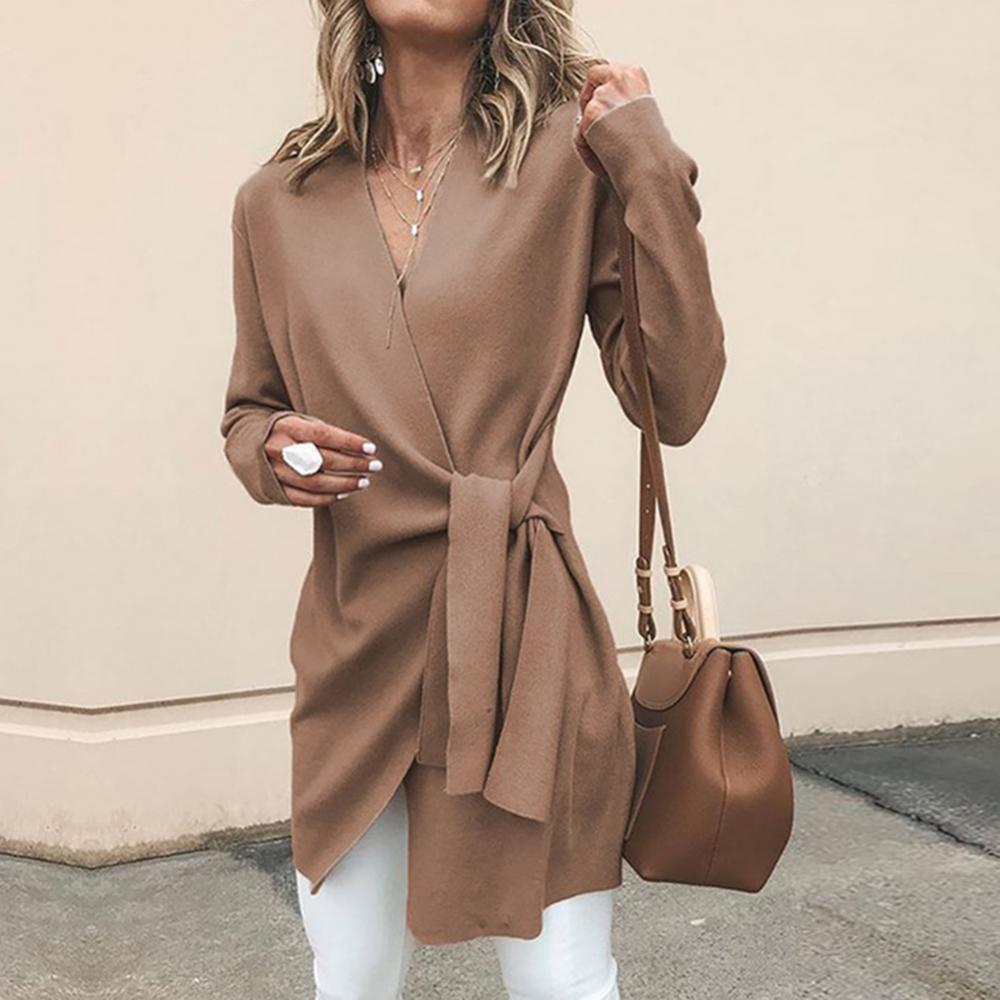 Almira | Women's Wrap Tie Waist Sweater