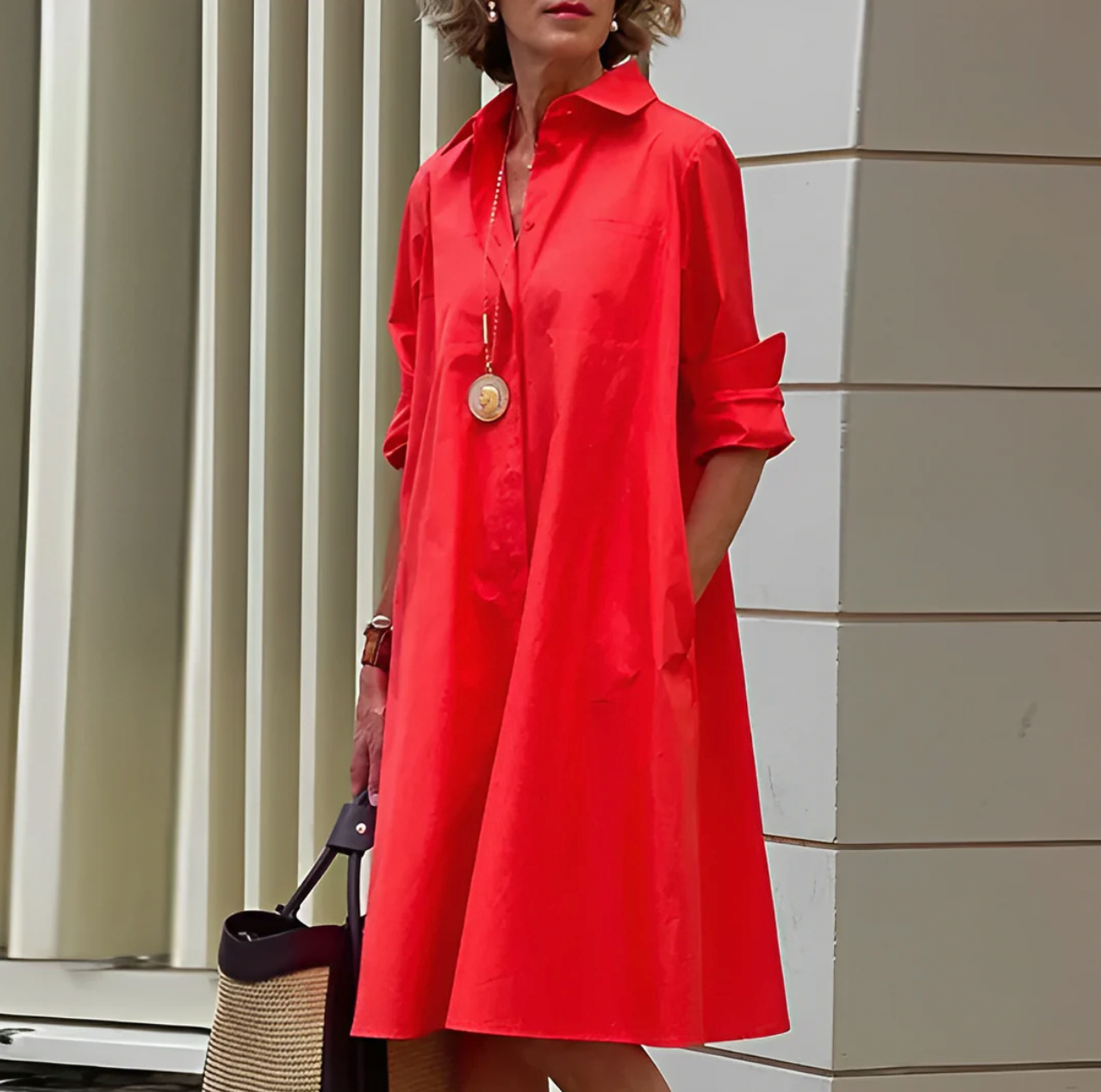 Lorrie | Chic Women’s Midi Dress for Summer Elegance
