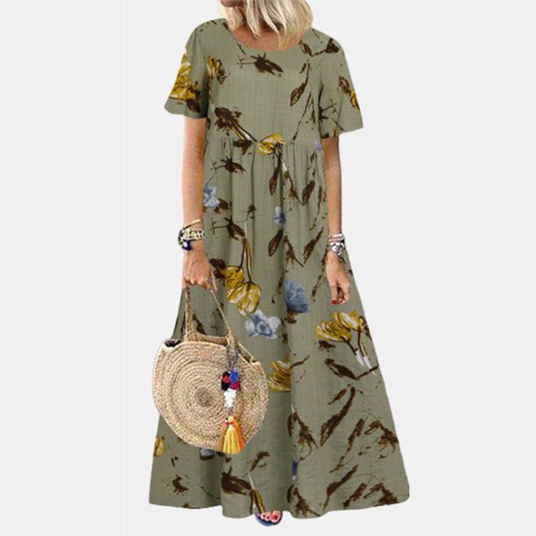 Jenna | Elegant A-line Maxi Dress with Pockets