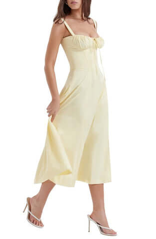 Marina | Spring Floral Print Party Dress