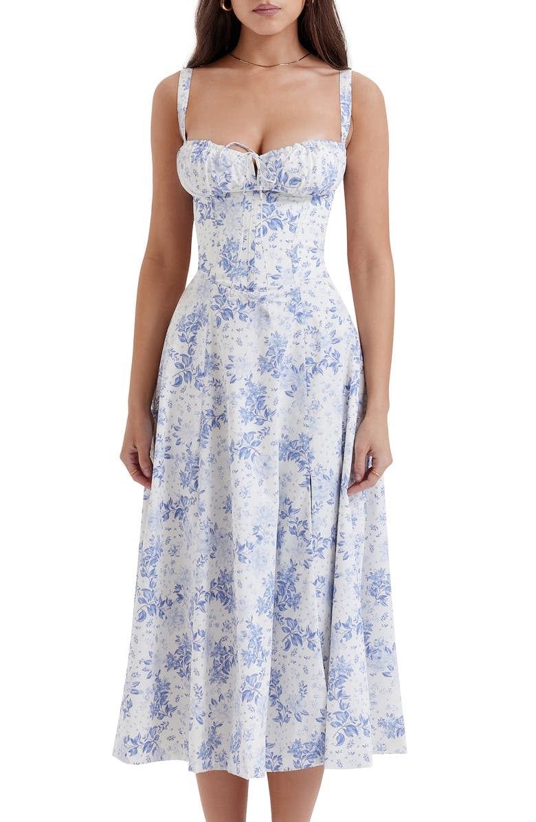 Marina | Spring Floral Print Party Dress