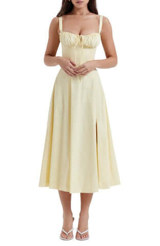 Marina | Spring Floral Print Party Dress