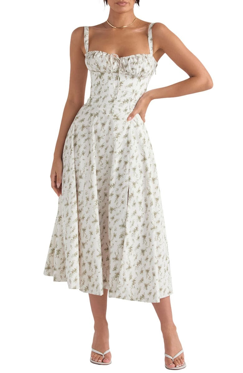 Marina | Spring Floral Print Party Dress
