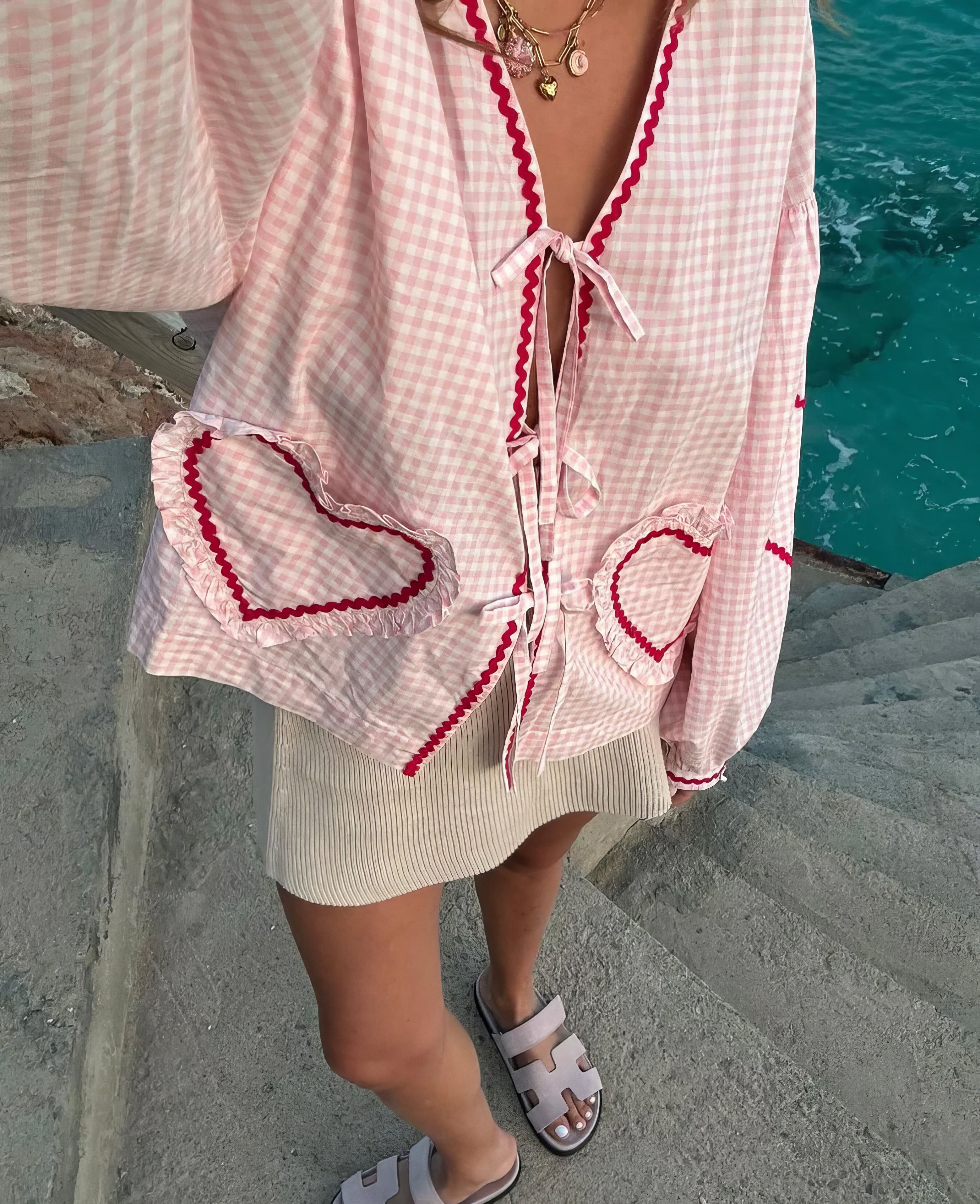 Chiara | Romantic Heart Blouse for Fashion-Forward Women