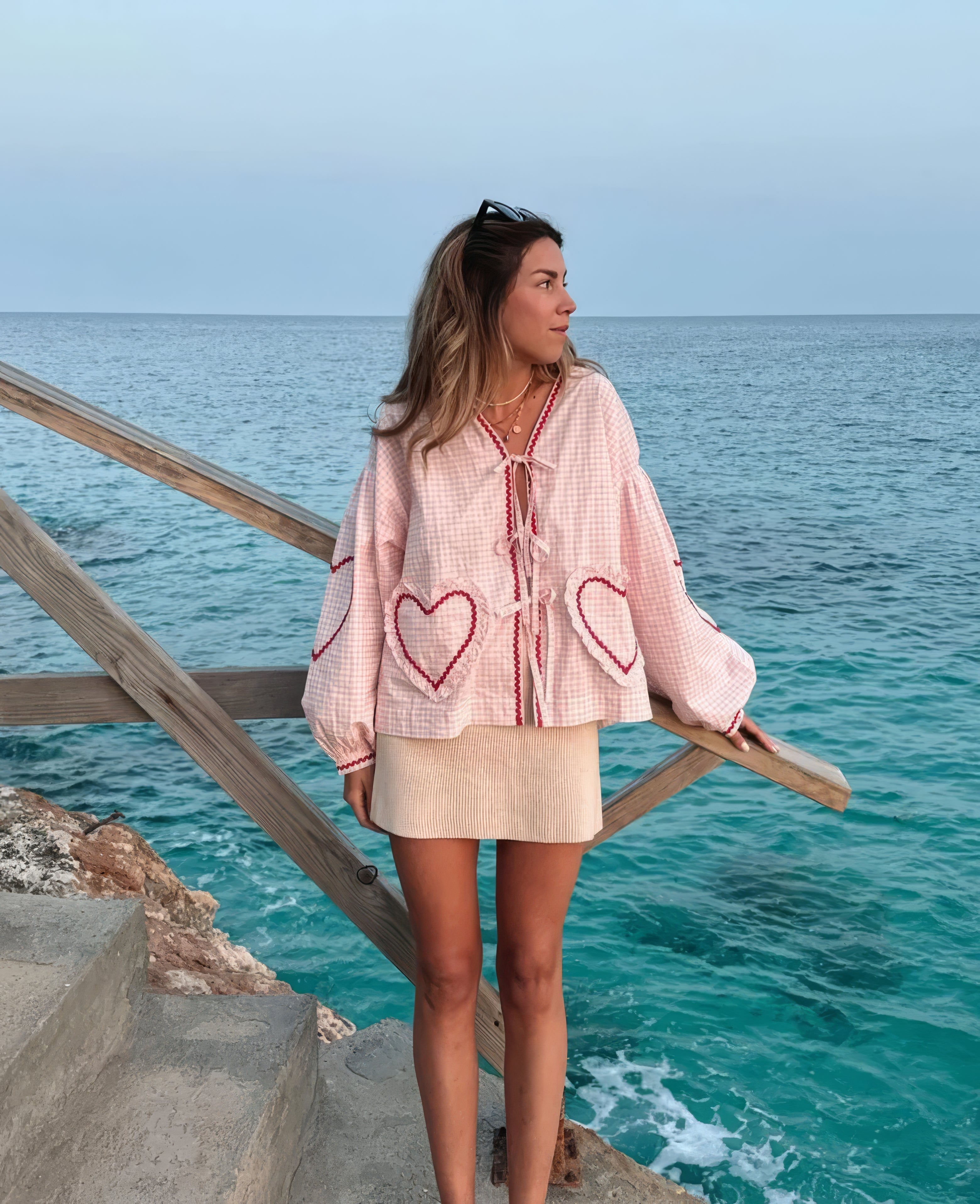 Chiara | Romantic Heart Blouse for Fashion-Forward Women