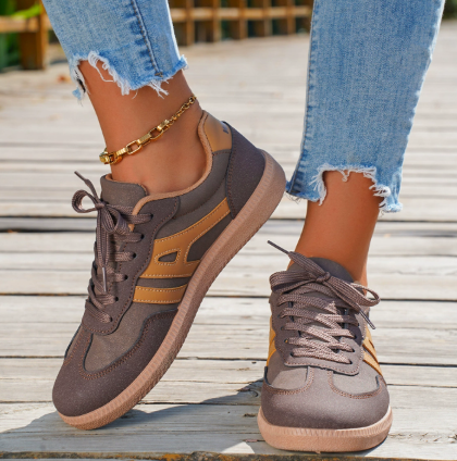 Lynnette | Orthopedic Suede Women's Casual Sneakers with Timeless Elegance