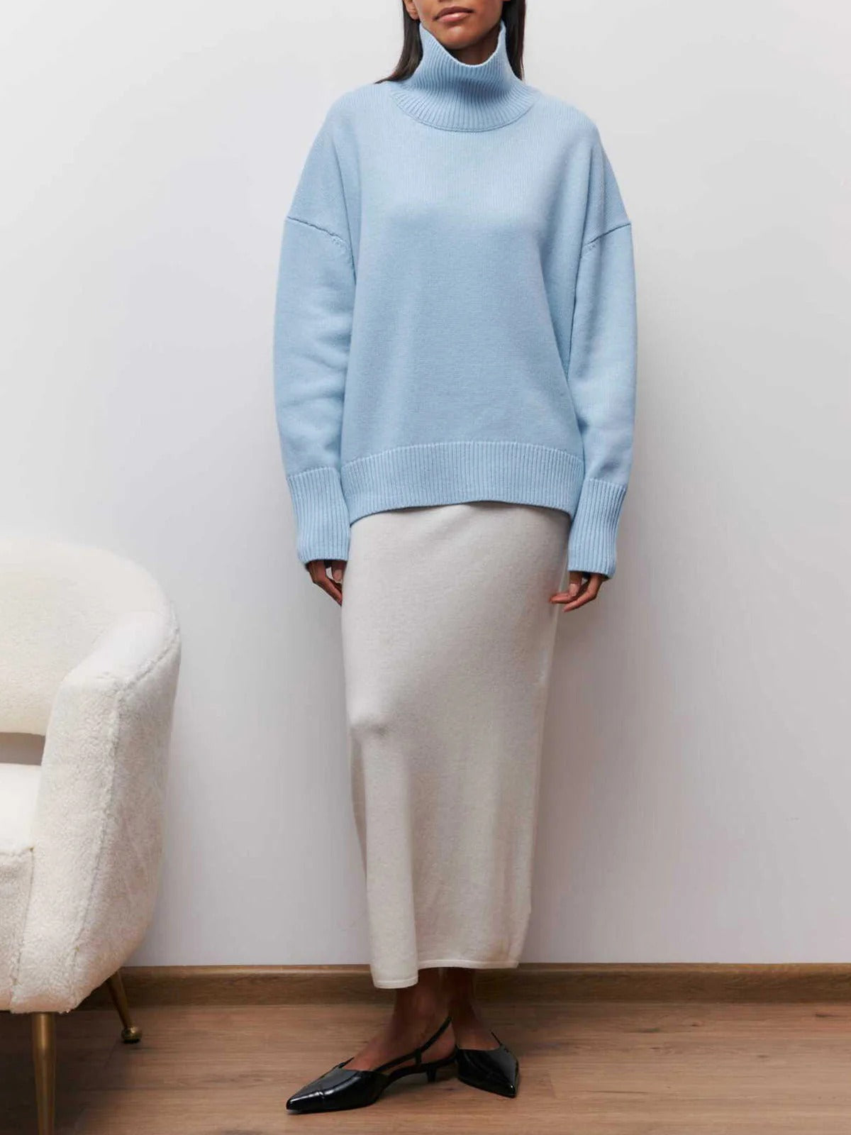 Alyss | Women's Oversized Turtleneck Sweater