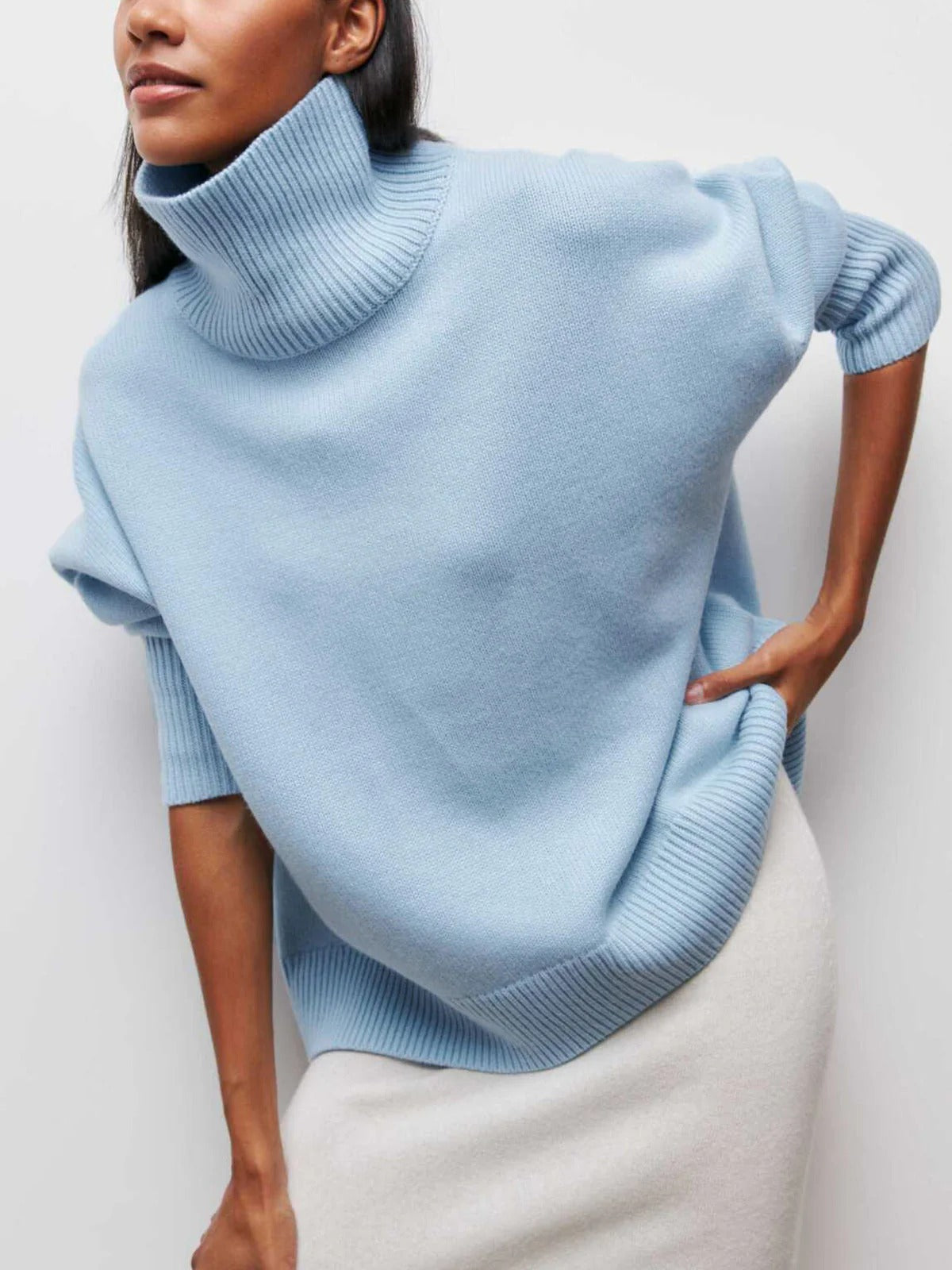 Alyss | Women's Oversized Turtleneck Sweater
