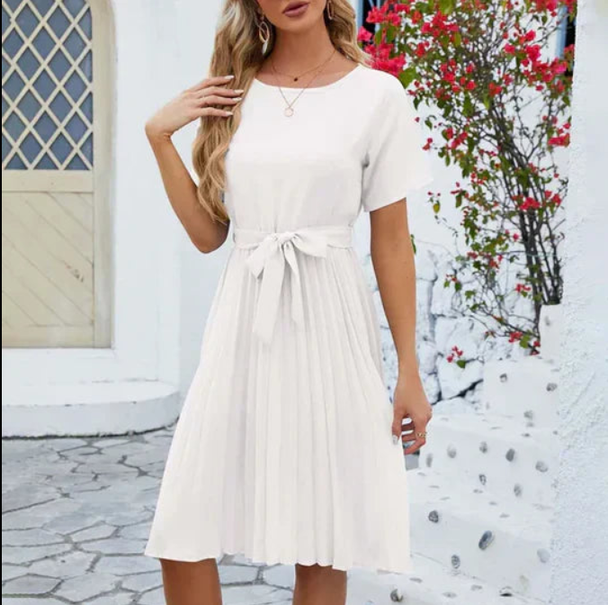 Janice | Elegant Floral Midi Dress for Women