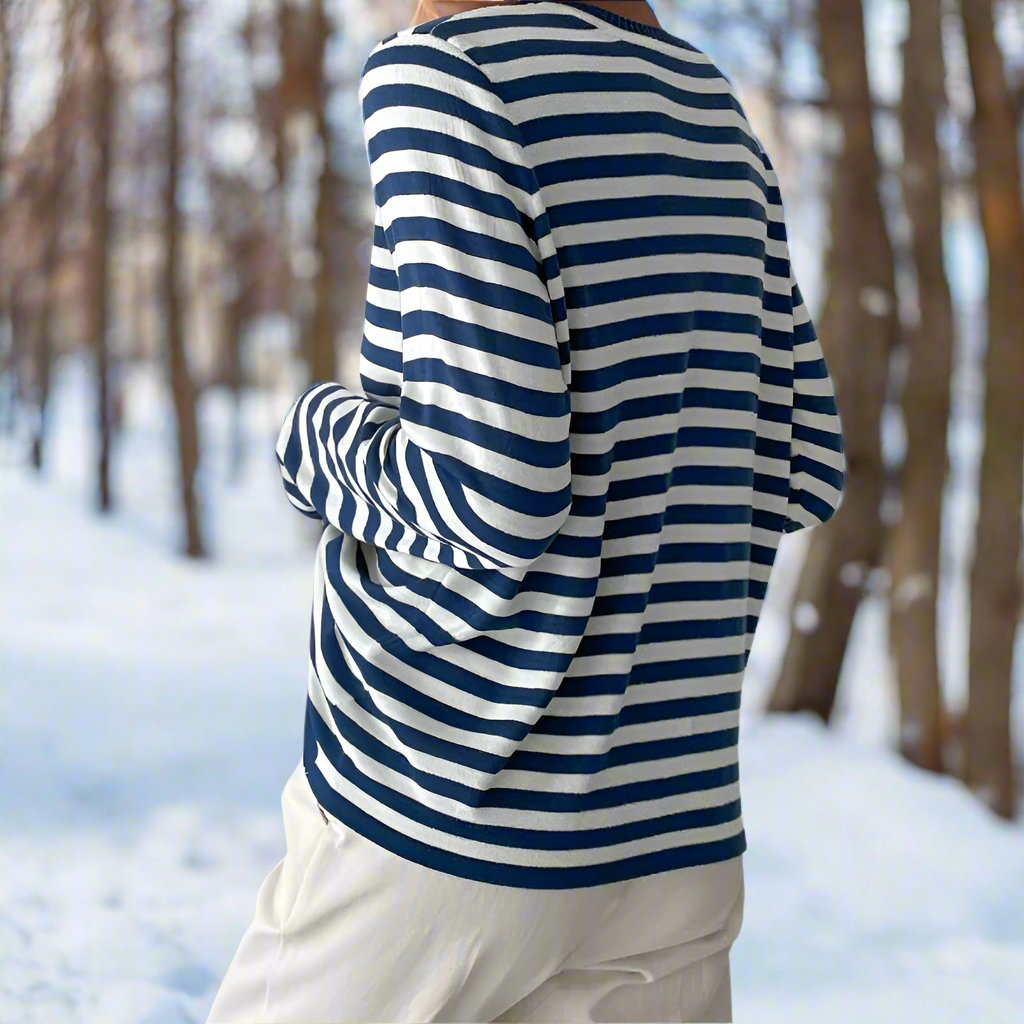 Alexandra | Striped Long Sleeve T-Shirt for Women