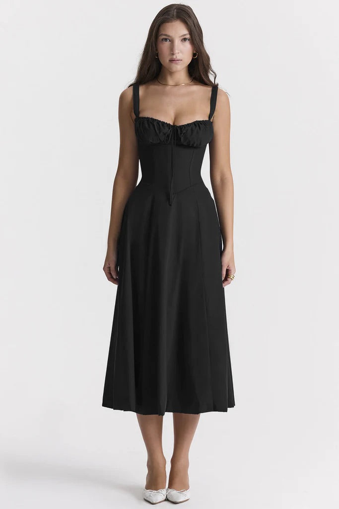Marina | Spring Floral Print Party Dress
