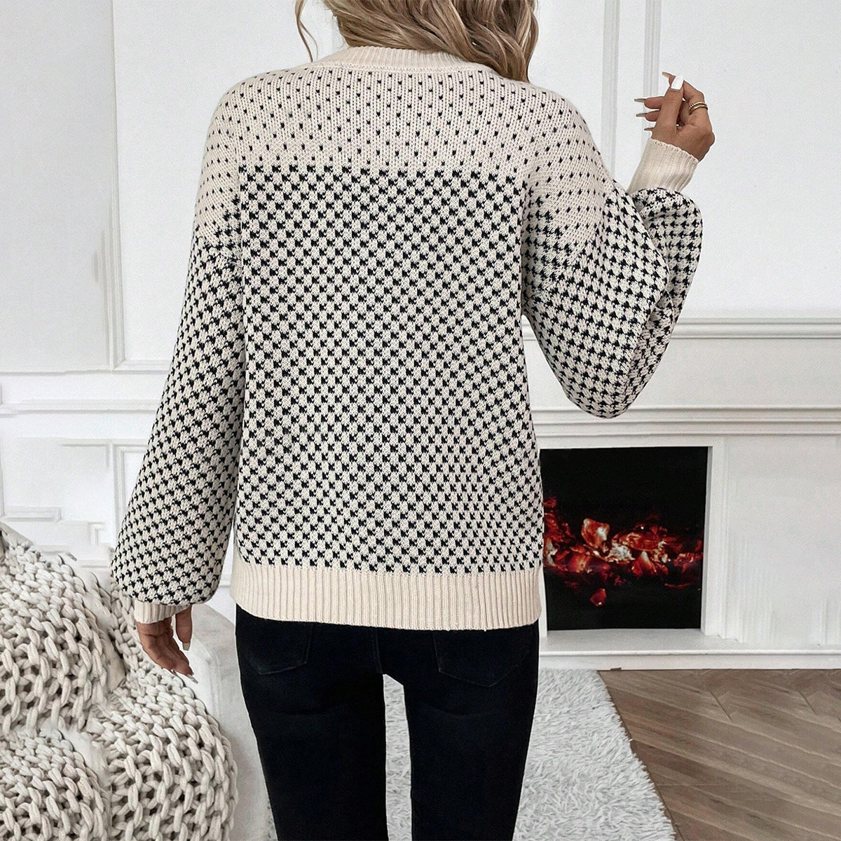Alita | Women's Color Block Crewneck Sweater