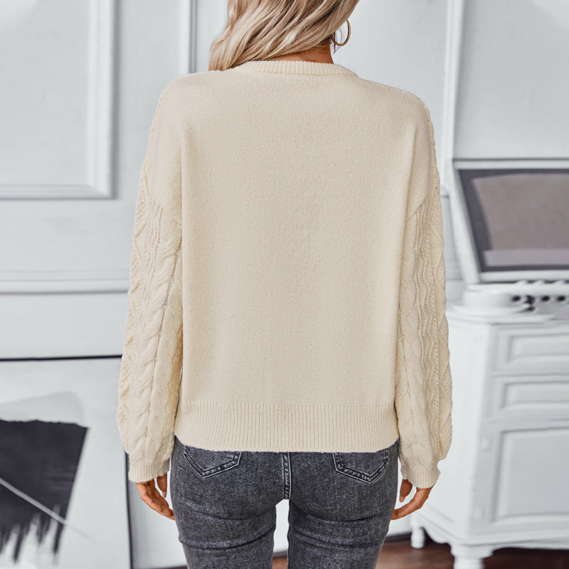 Alvie | Cozy Cable Knit Long Sleeve Jumper for Women