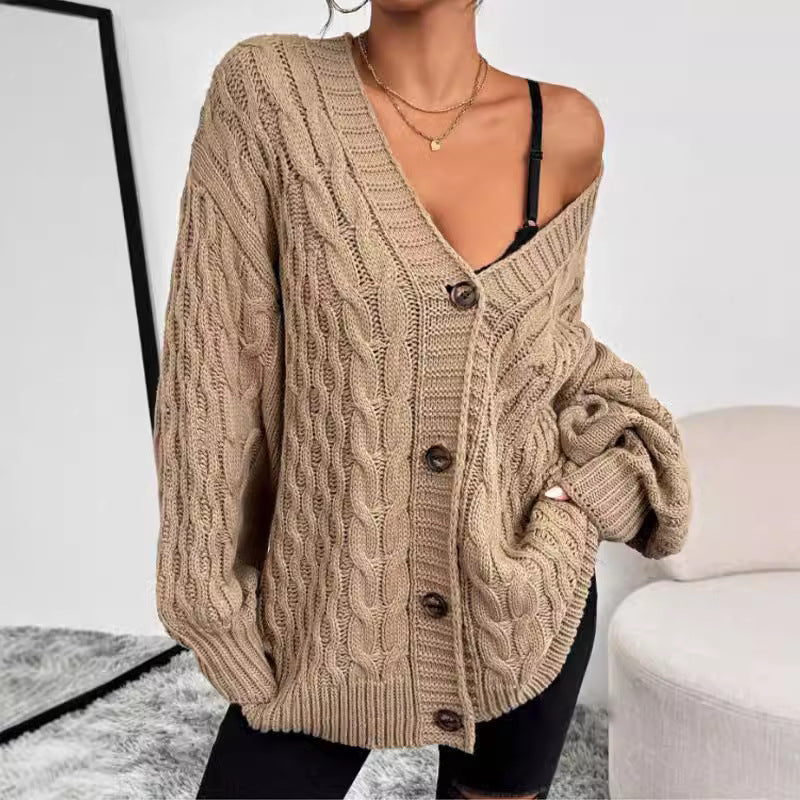 Alayah | Women's Oversized Cable Knit Cardigan