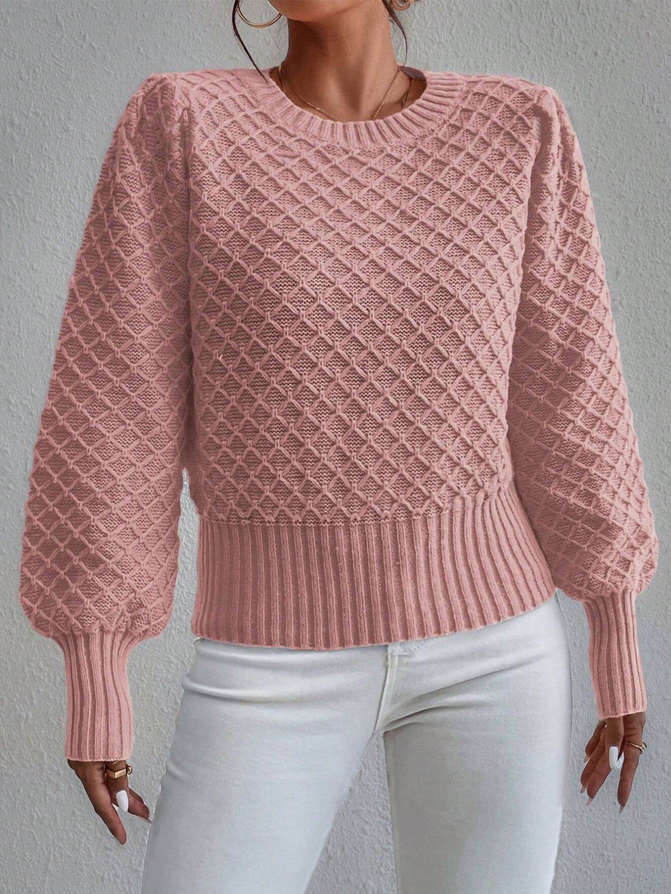 Altia | Women's Textured Crewneck Sweater