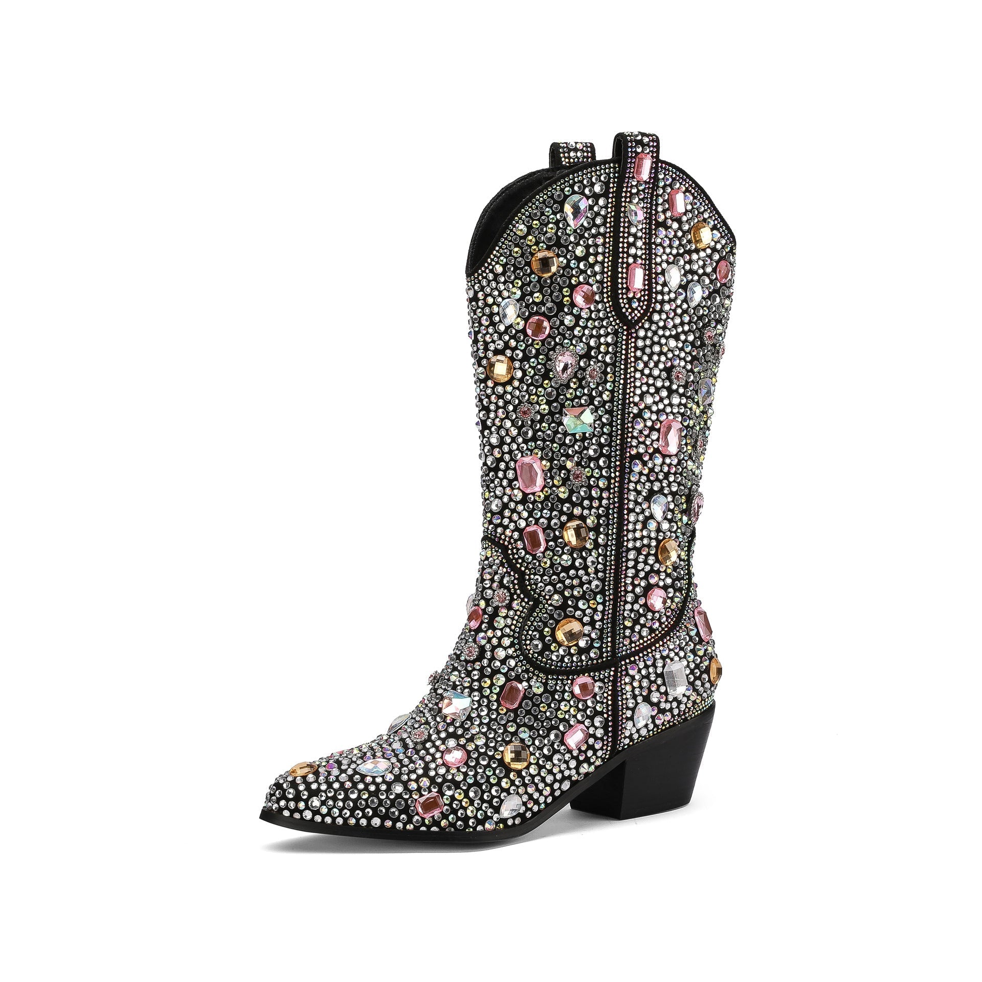 Florentina | Women's Embellished Mid-Calf Cowboy Boots