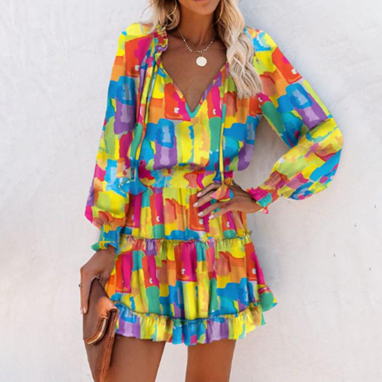 Maeve | Stunning Floral Mini Dress for Effortless Elegance
