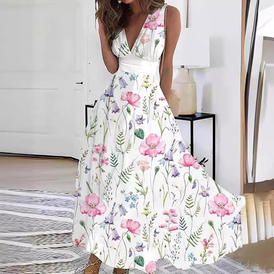 Mavis | Enchanting Floral Maxi Dress for Effortless Elegance