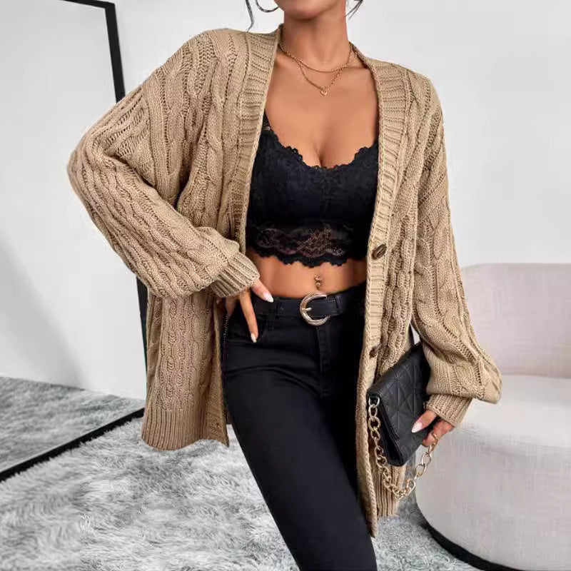 Alayah | Women's Oversized Cable Knit Cardigan