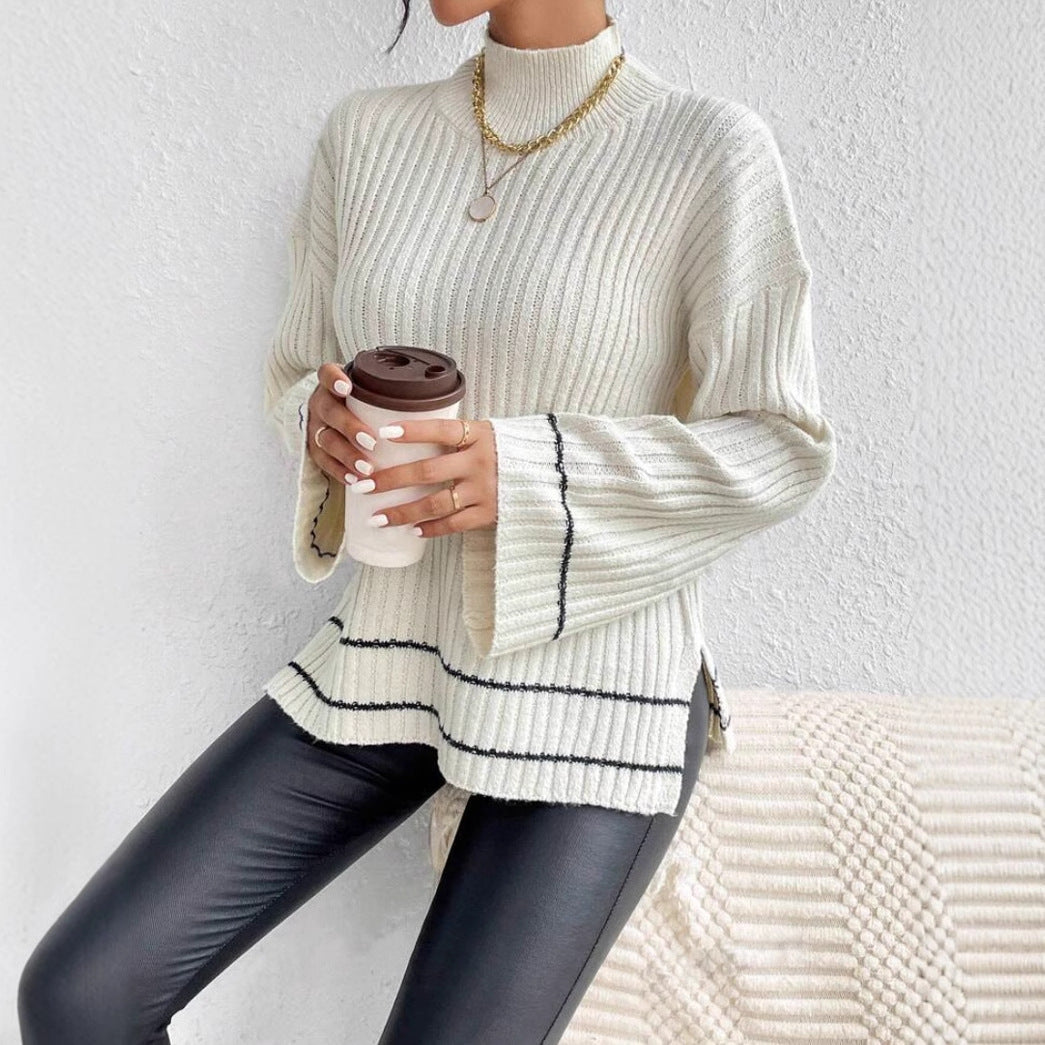 Alicea | Women's Turtleneck Ribbed Sweater