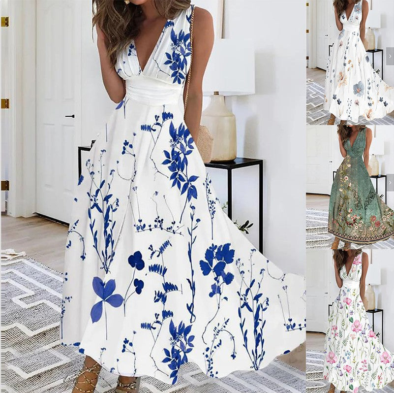 Mavis | Enchanting Floral Maxi Dress for Effortless Elegance