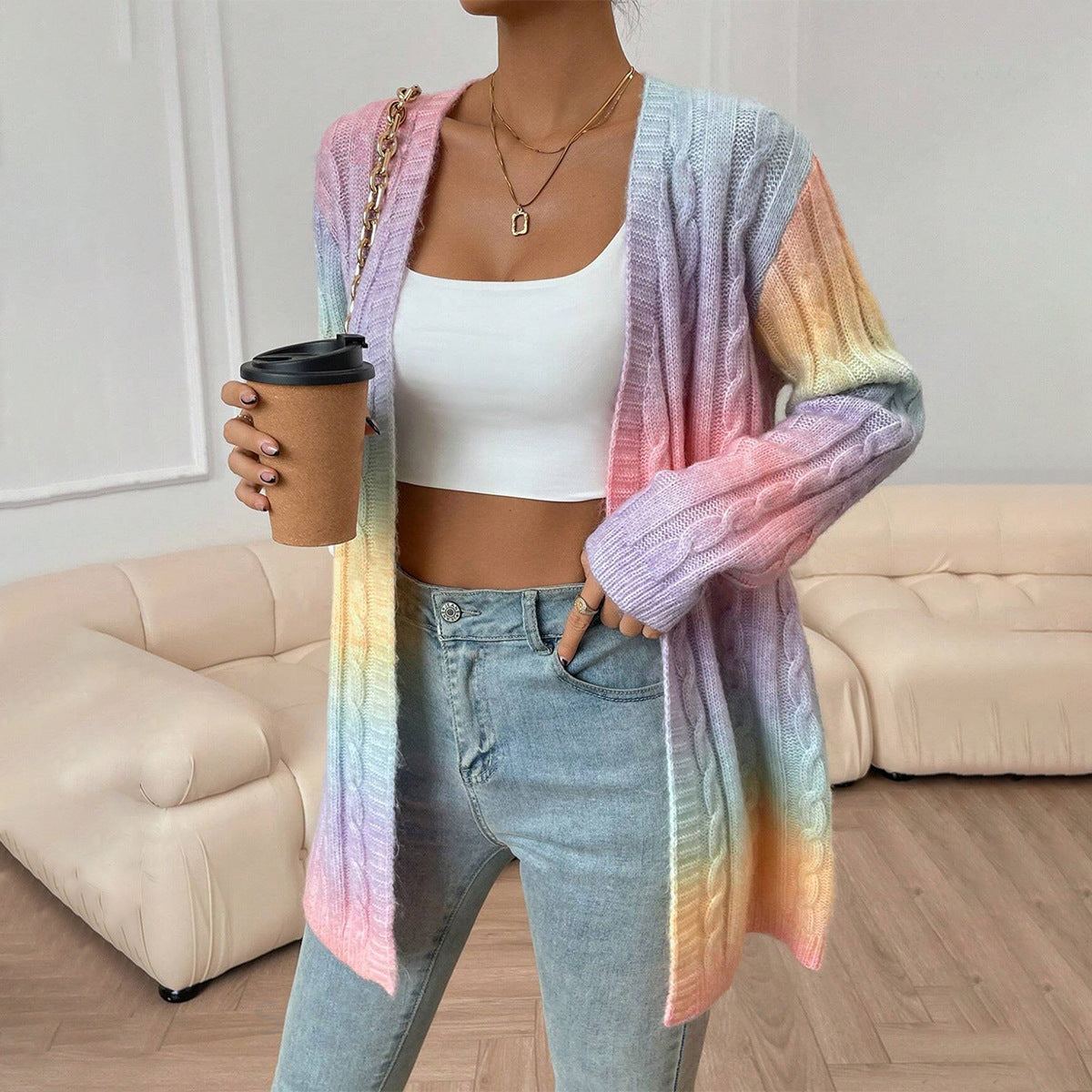 Alevtina | Women's Long Cardigan Sweater