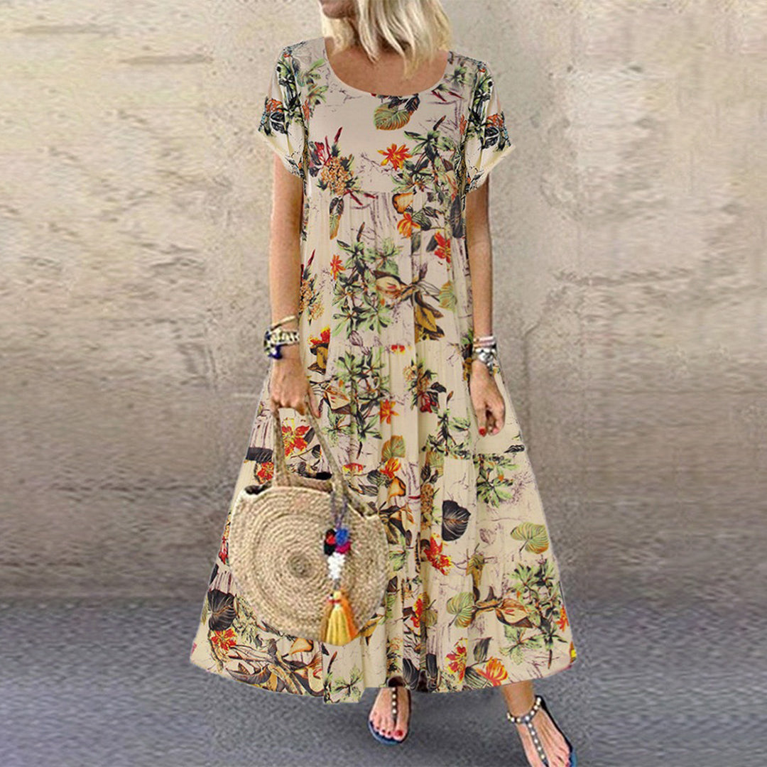 Jenna | Elegant A-line Maxi Dress with Pockets