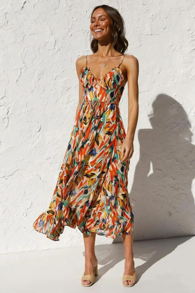 Kerrie | Women’s Vibrant Lightweight Flowy Dress for Summer Days