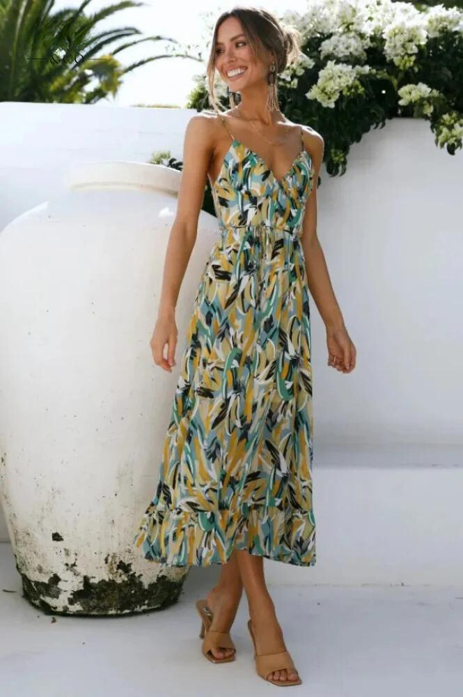 Kerrie | Women’s Vibrant Lightweight Flowy Dress for Summer Days