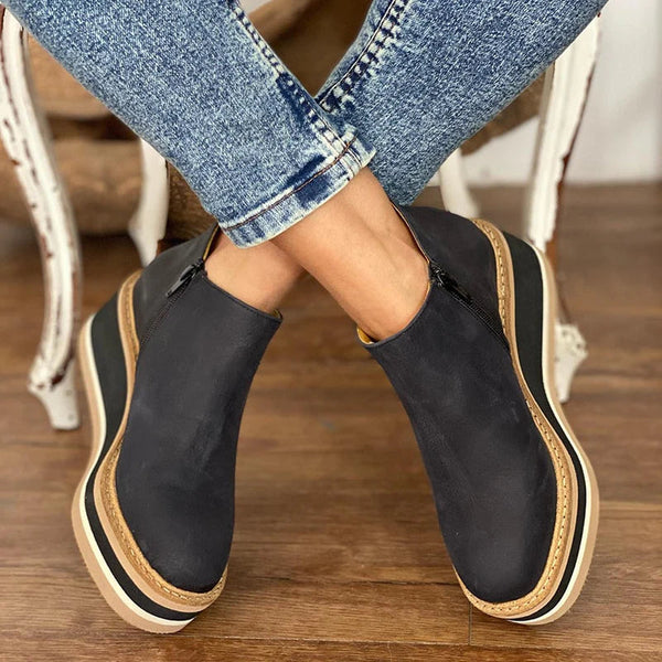 Aleena | Women's Elegant Wedge Boots