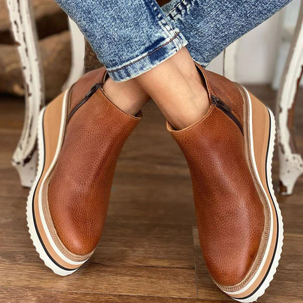 Aleena | Women's Elegant Wedge Boots
