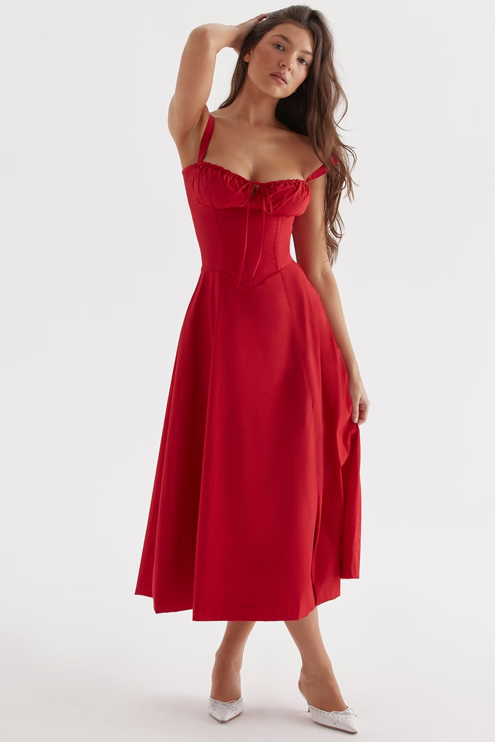 Marina | Spring Floral Print Party Dress