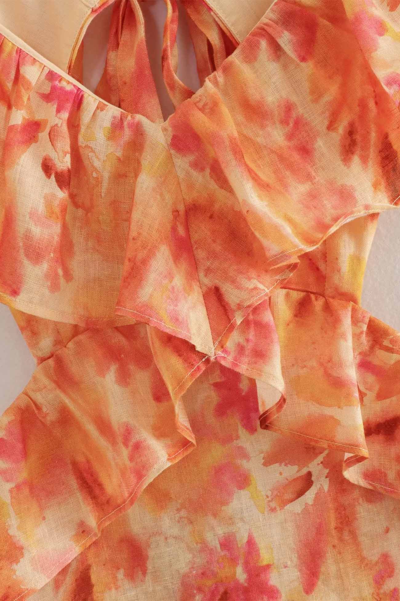 Norah | Chic Summer Maxi Dress - Sleeveless with Ruffle Straps