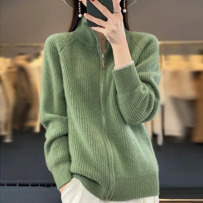 Alexina | Women's Zip-Up Sweater Jacket