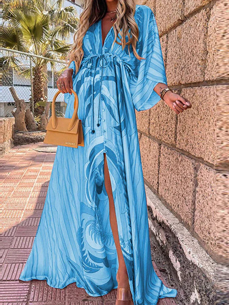 Merle | Vibrant Maxi Dress with Eye-Catching Graphic Print