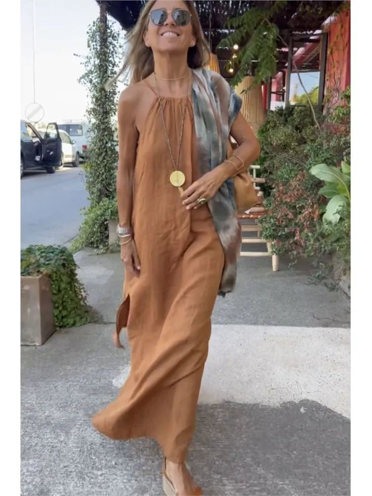 Mae | Chic Halter Dress for Summer Gatherings