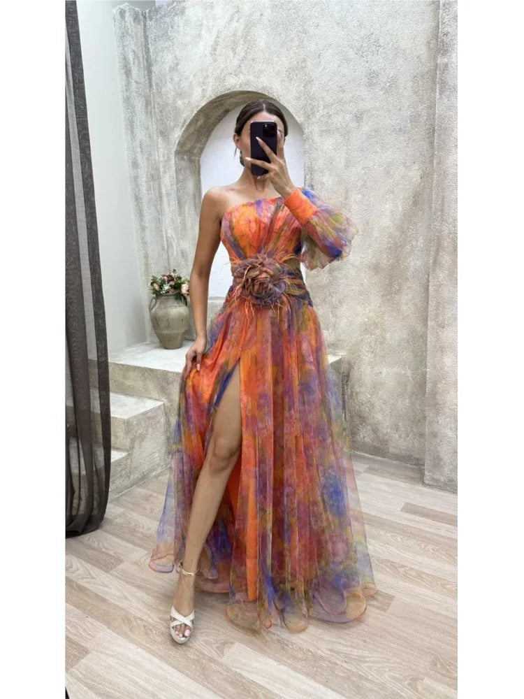 Madison | Chic Maxi Dress in Delicate Floral Print