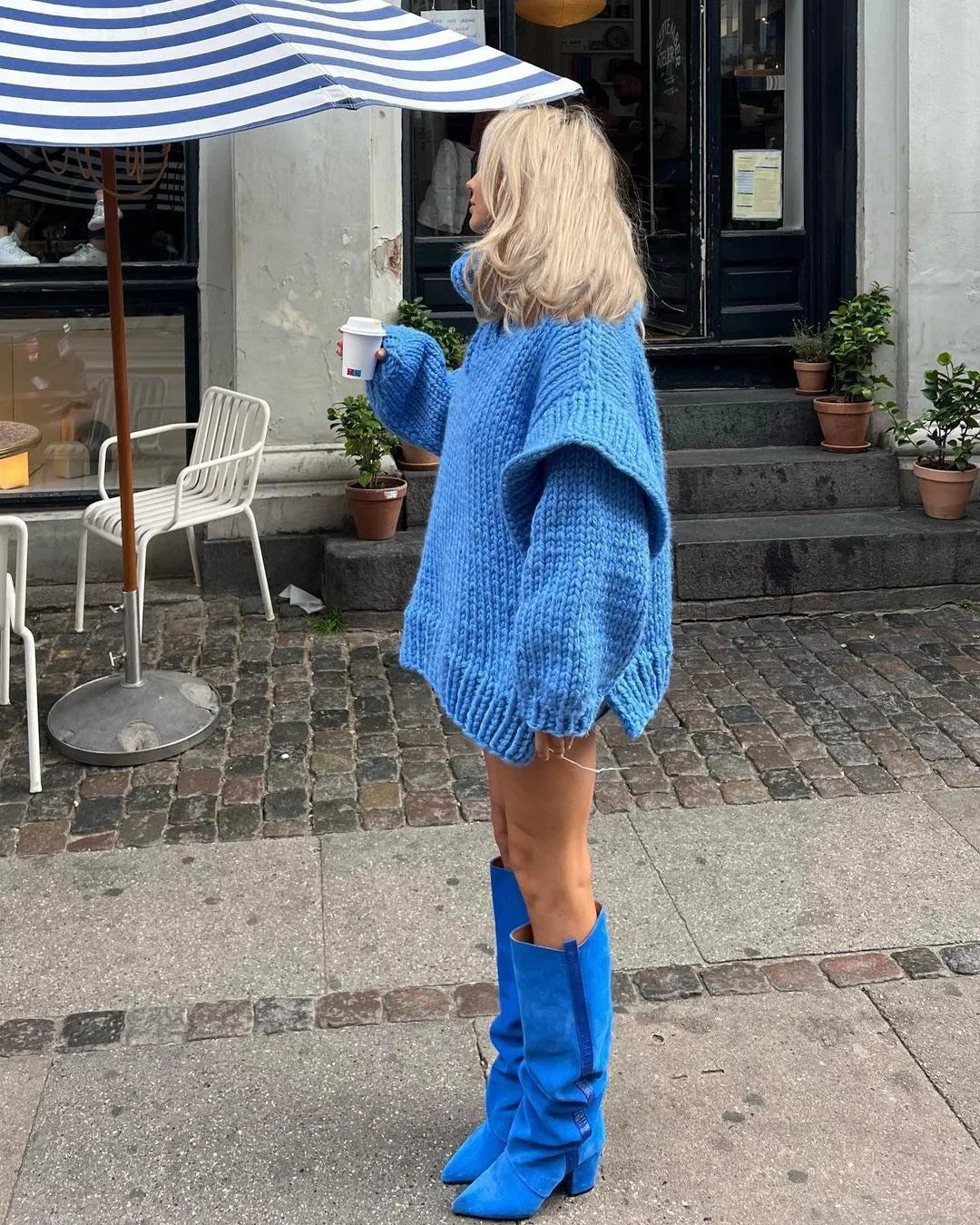 Leanne | Women's Oversized Knit Sweater Dress