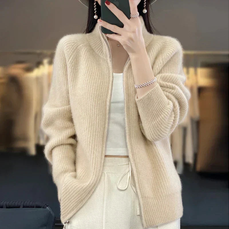 Alexina | Women's Zip-Up Sweater Jacket